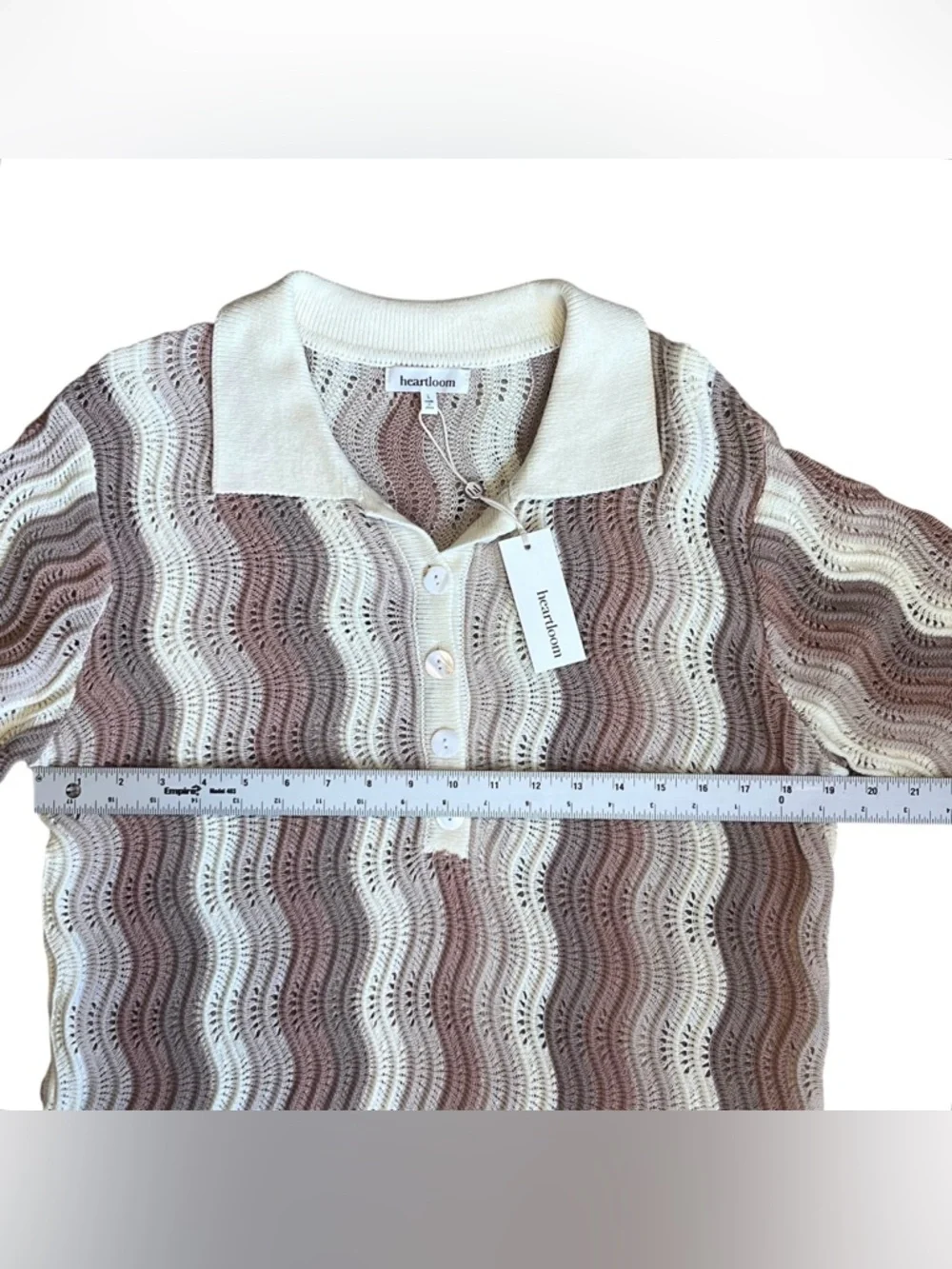 Heartloom Revolve Women’s Sz L NWT Crochet Scallop Knit Carlisle Cover Up Dress - Picture 9 of 12